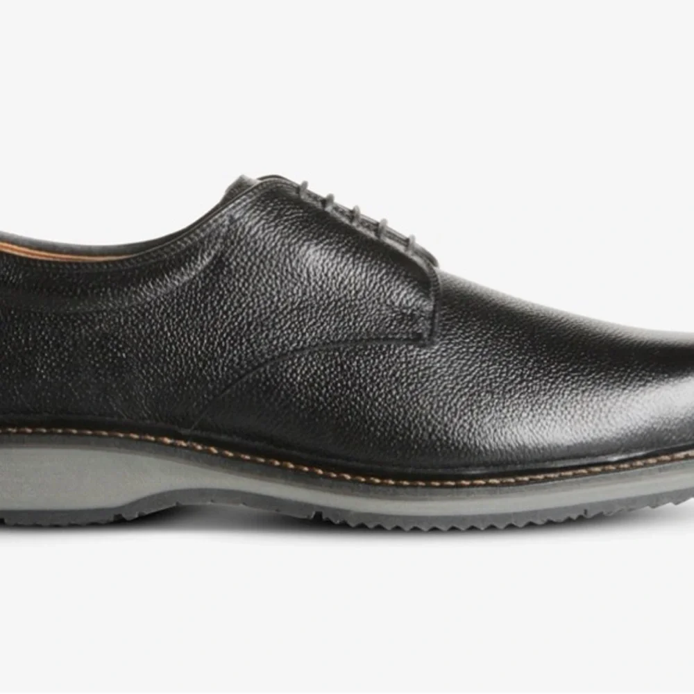 Allen Edmonds Wanderer 10 B Black Leather Men's Shoes - Picture 2 of 4